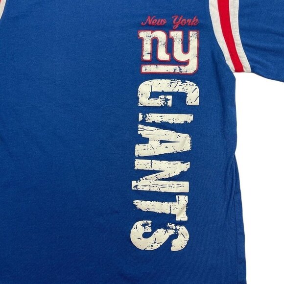 NFL TEAM APPAREL NY Giants T-Shirt Unisex Kids Large (12-14) Blue Short Sleeves - Picture 3 of 8